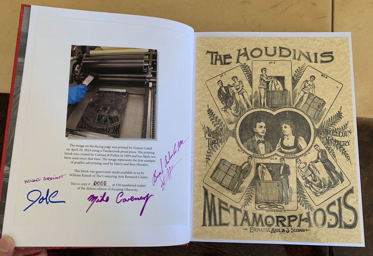 DELUXE COLLECTORS EDITION - Escaping Obscurity: The Travel Diary of Harry Houdini, 1897–1899